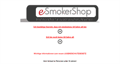 Desktop Screenshot of esmokershop.de